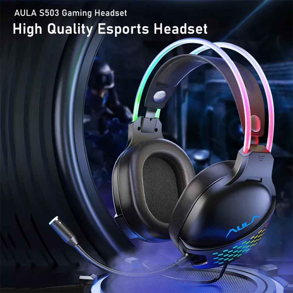 AULA S503 Gaming USB Headset RGB