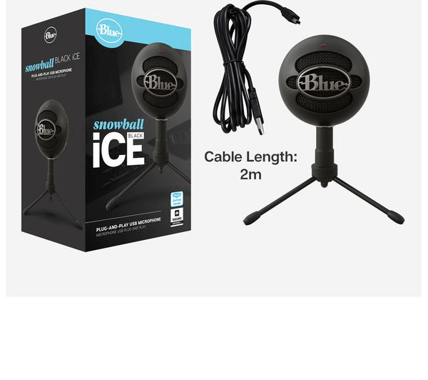 logitech blue microphone snowball ice