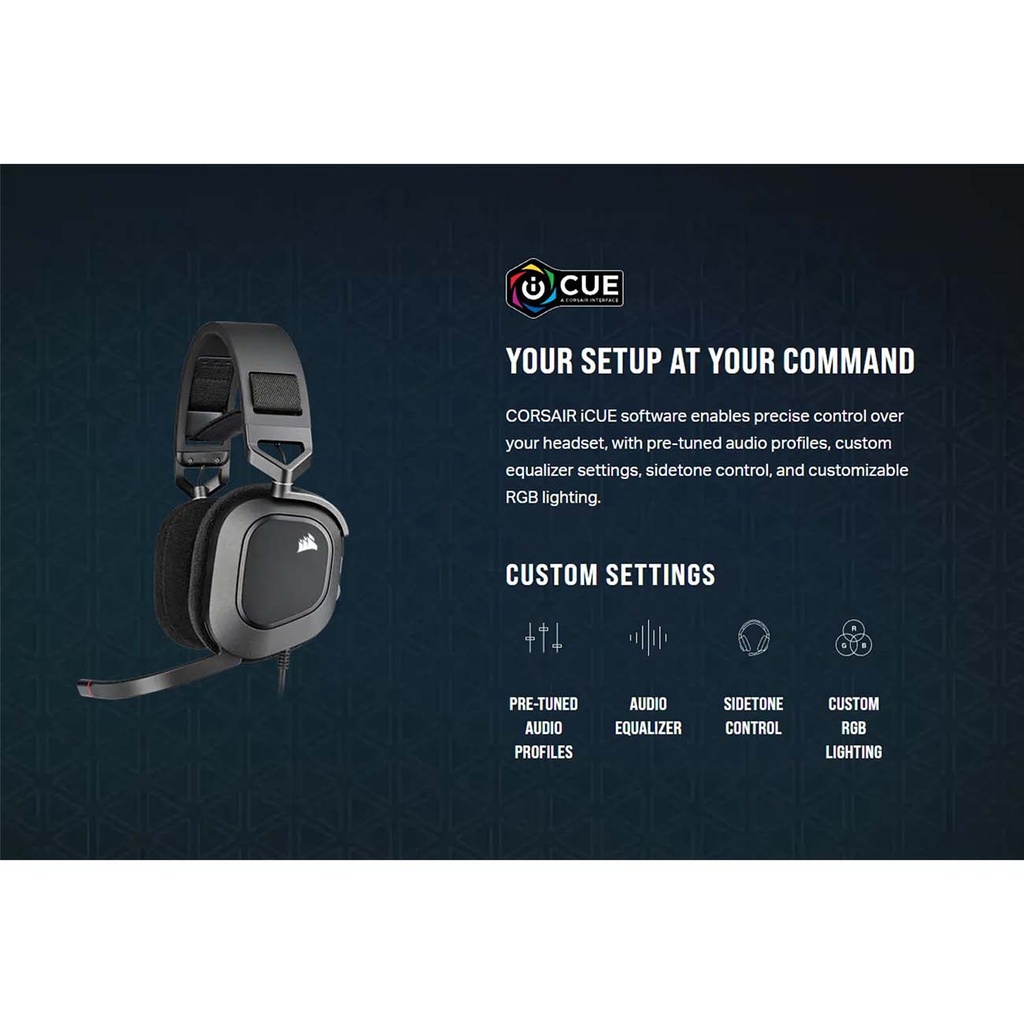 Corsair HS80 RGB USB Wired Gaming Headset