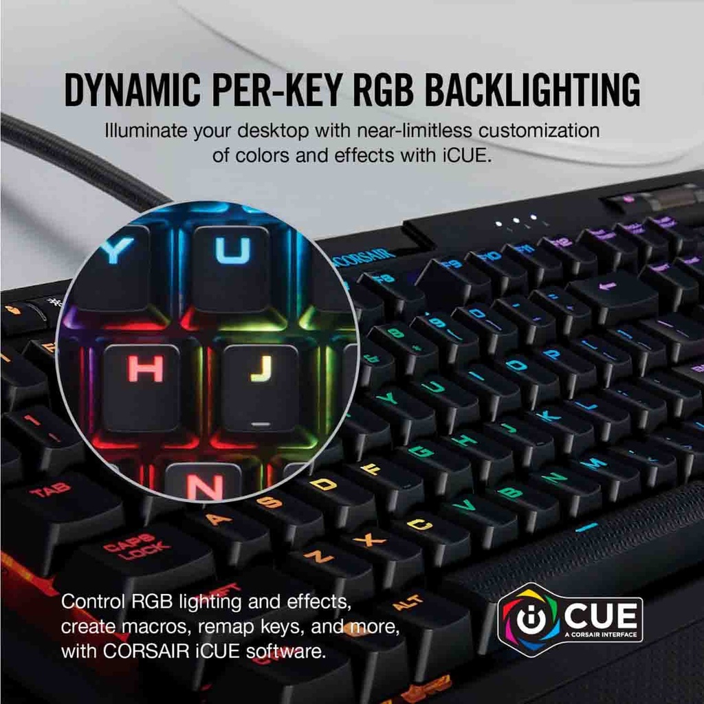 CORSAIR K70 RGB MK.2 Low Profile Mechanical Gaming Keyboard — CHERRY® MX Red