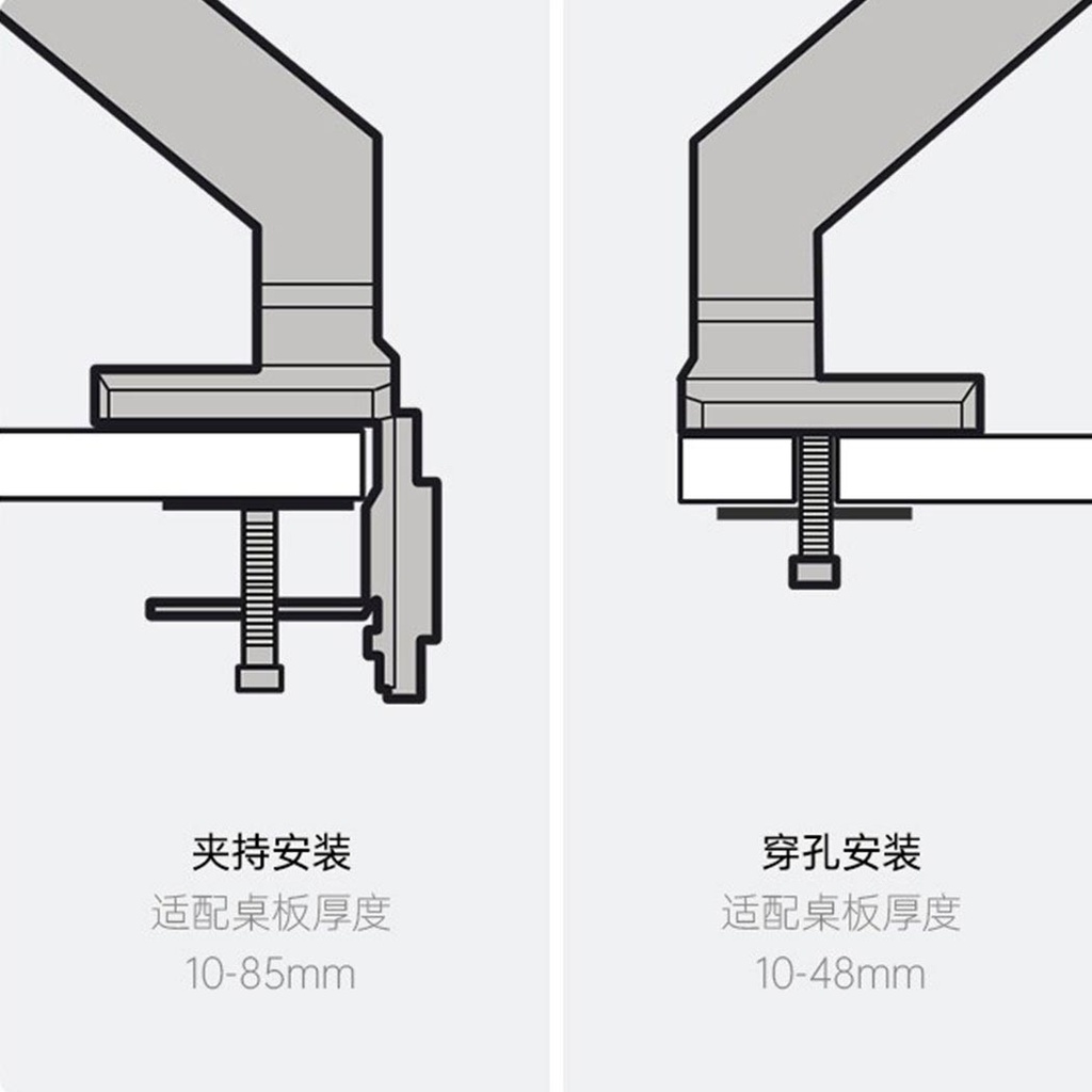 Brateck E601-U Single Monitor Arm