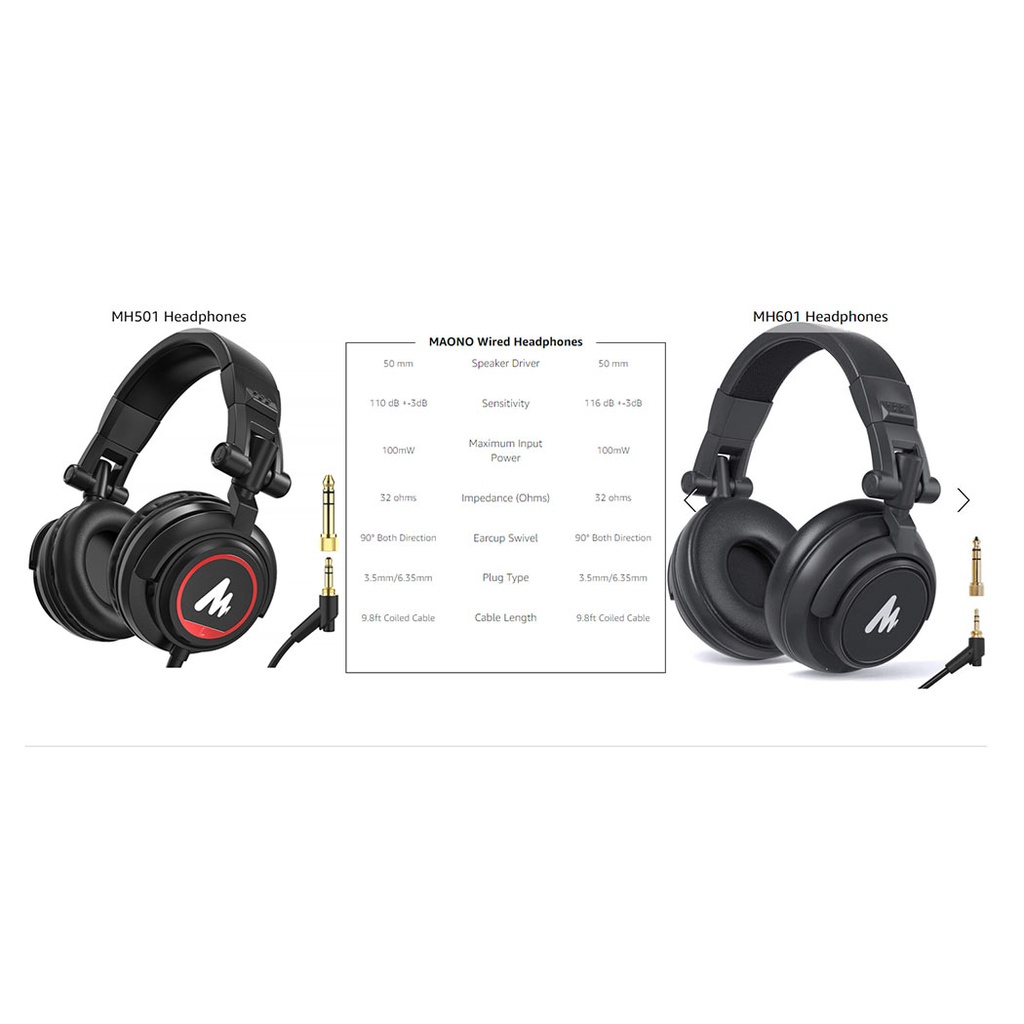 MAONO AU-MH601 Stereo Monitor Headphones