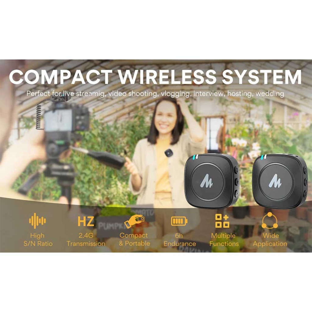 MAONO WM820 A2 Compact Wireless Microphone