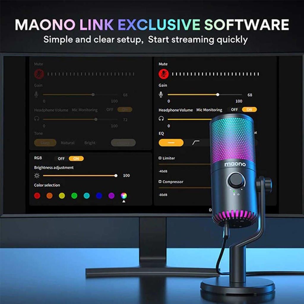MAONO DM30 RGB USB Microphone