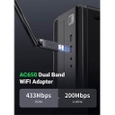 UGREEN AC650 High-Gain Dual Band Wireless USB Adapter