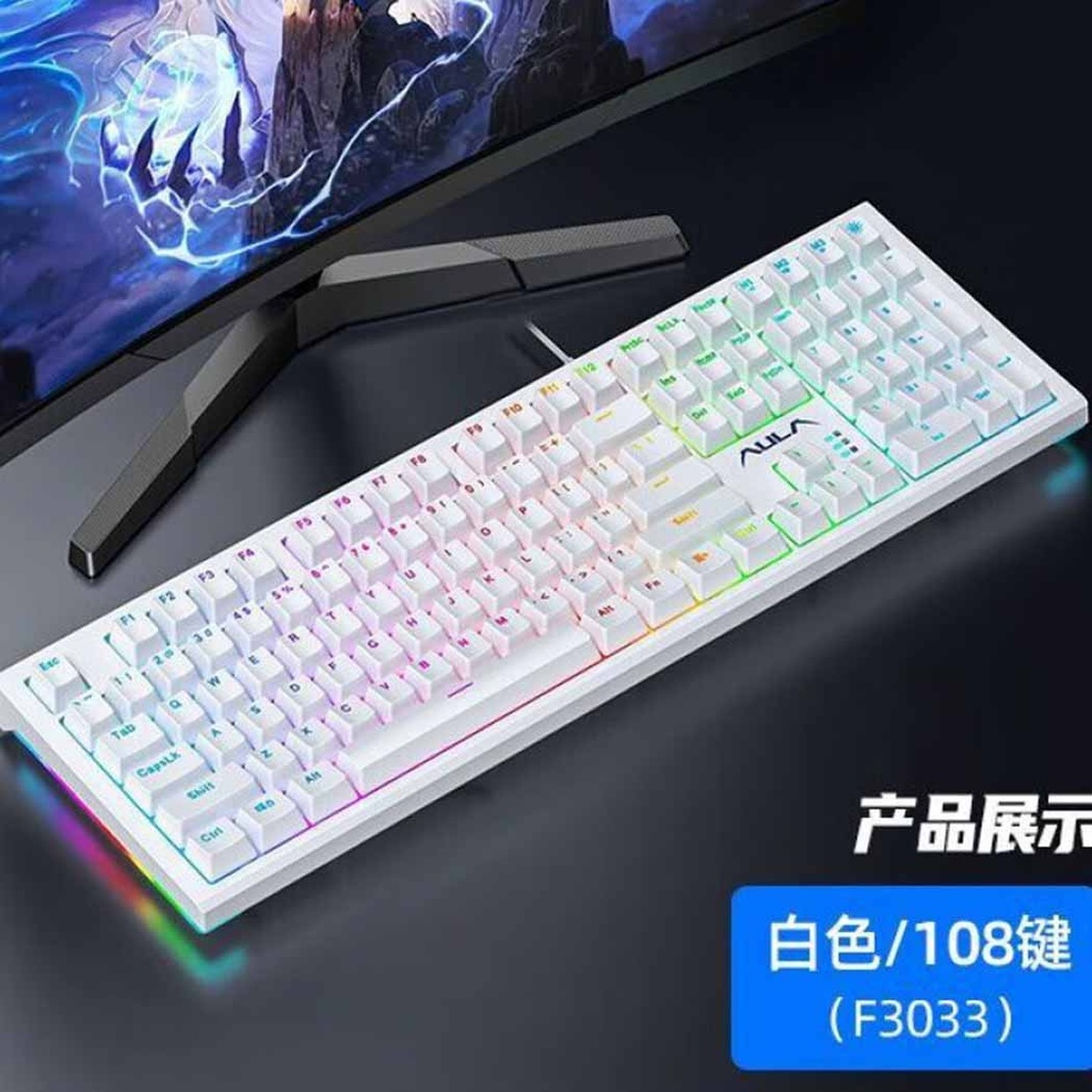 AULA F3033 RGB HOT-SWAPPABLE MECHANICAL GAMING KEYBOARD