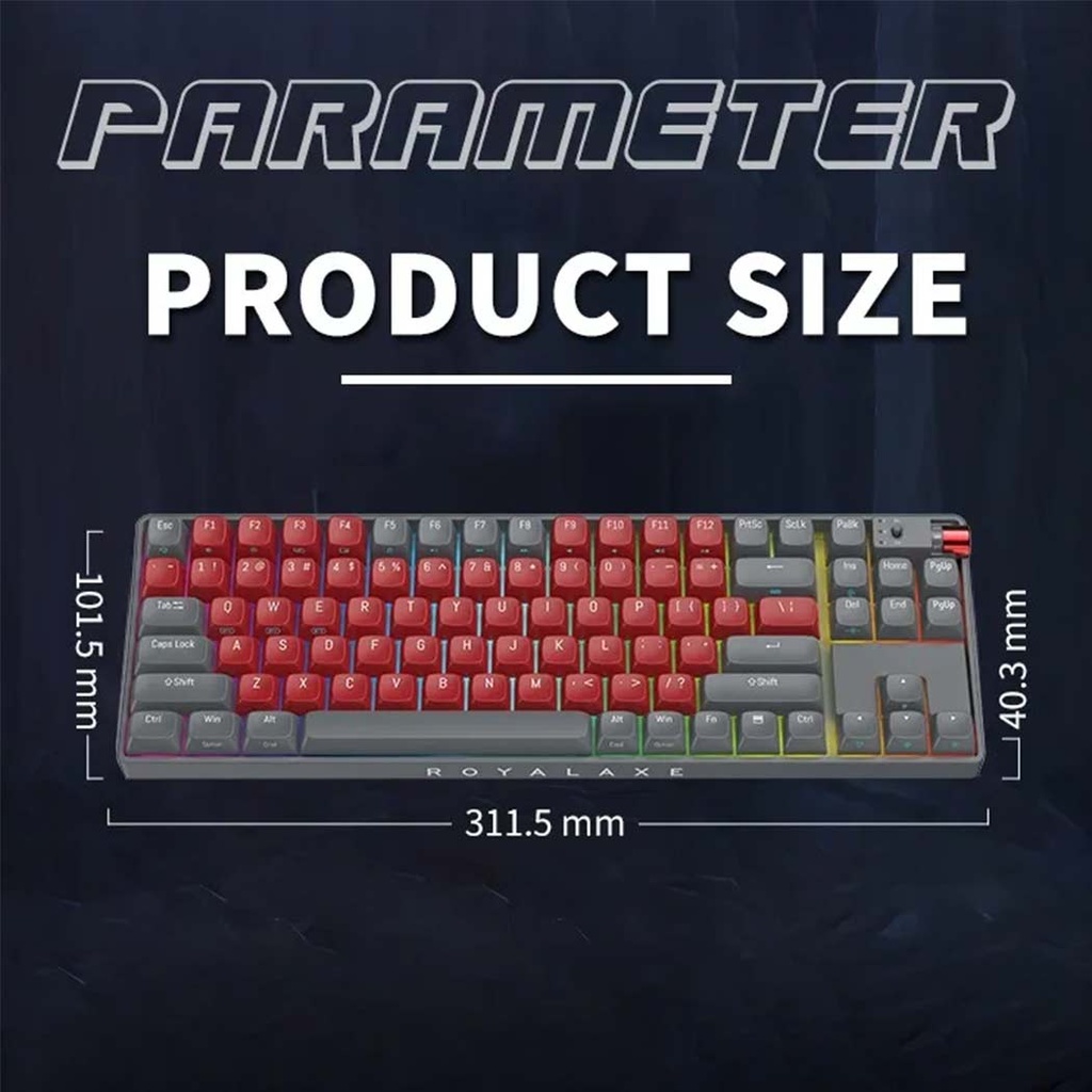 ROYAL AXE R87 KEYBOARD (TTC Gold Pink Switch V2) | Gear Studio | PC ...