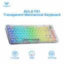 AULA F81  Hot-Swappable Transparent Mechanical Keyboard