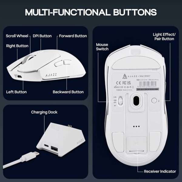 AJAZZ AJ139 V2 MC Wireless+Bluetooth Gaming Mouse