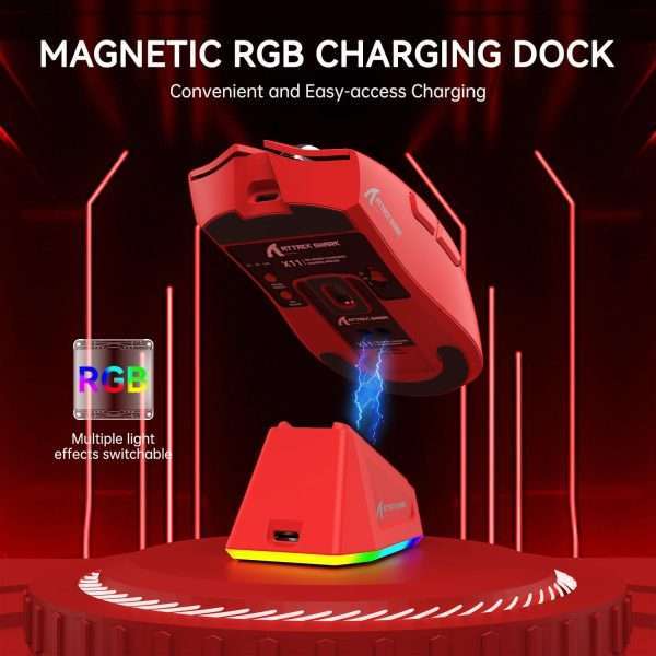 Attack Shark X11 Wireless + Bluetooth Gaming Mouse
