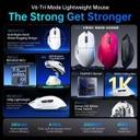 Attack Shark V6 Wireless + Bluetooth Gaming Mouse