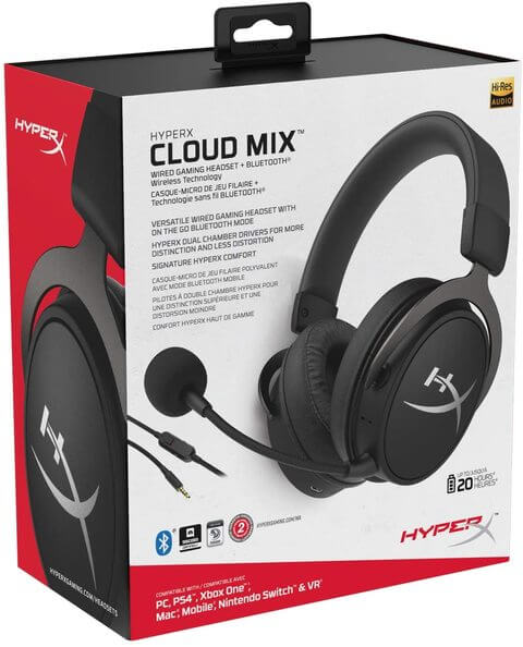 HyperX Cloud MIX Wired Gaming Headset + Bluetooth