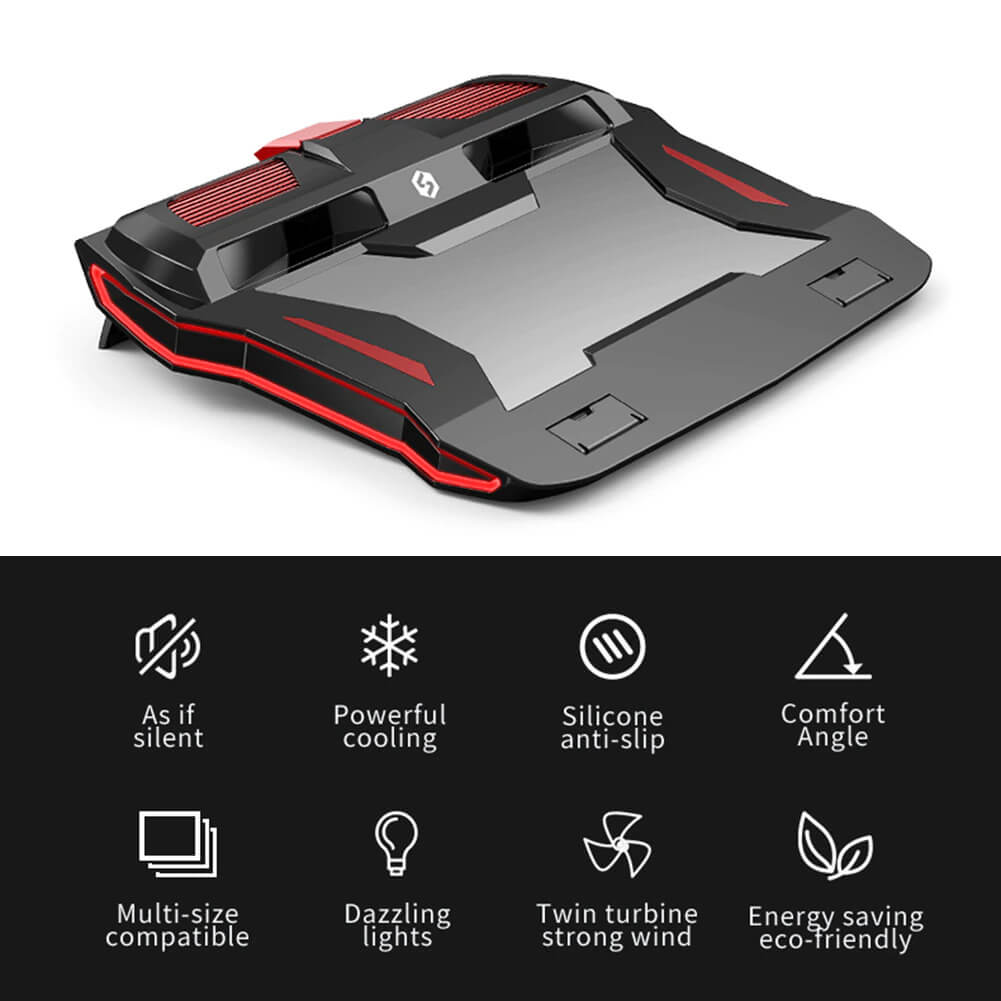 NVV Gaming Cooling Pad for 12&quot; to 17&quot;