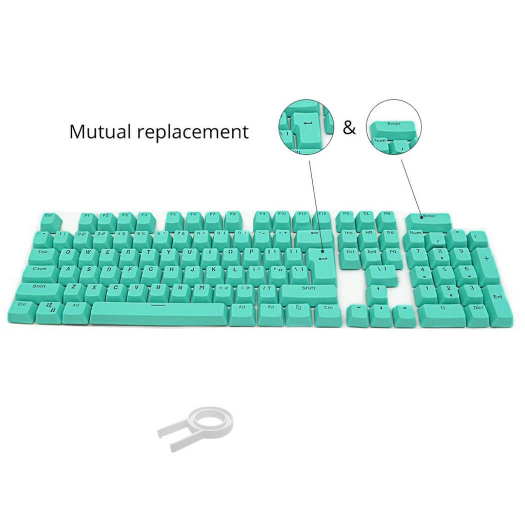 Keycaps Shine-through, Cyan Color