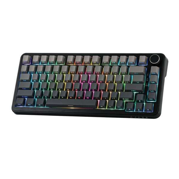 AJAZZ AK820 MAX PLUS Wireless + Bluetooth HotSwap Mechanical RGB Gaming Keyboard (Gradient Black)