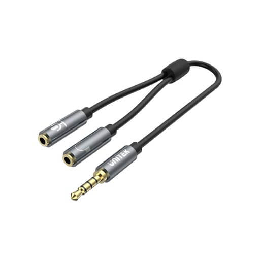 UNITEK 0.2M, 3.5MM Male to 2*3.5MM Female Audio Cable