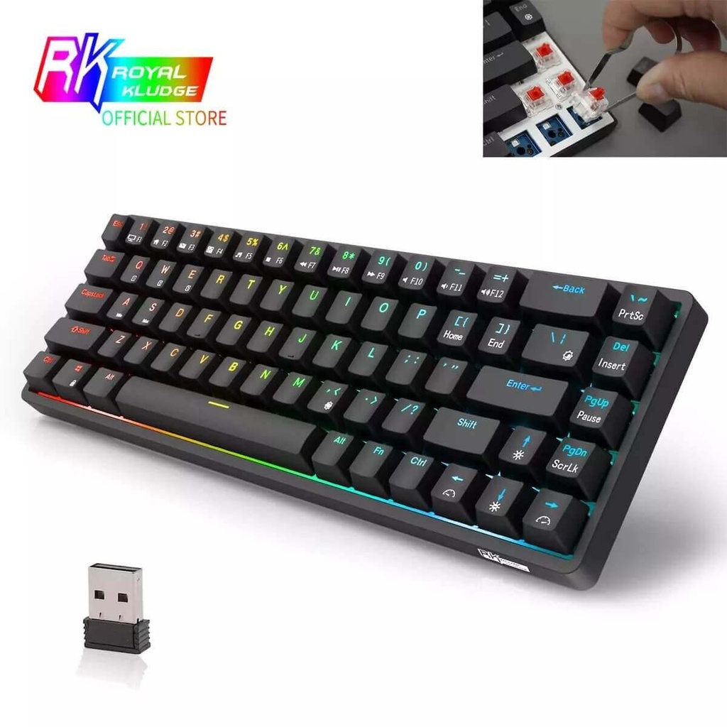 RK G68 Wireless Mechanical Gaming Keyboard - Hot Swappable Switch ...