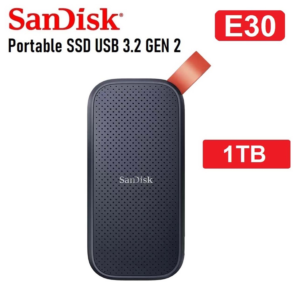 SanDisk E30 Extreme Portable SSD 1TB 520M/s External Hard Drive USB 3.1 Type-C