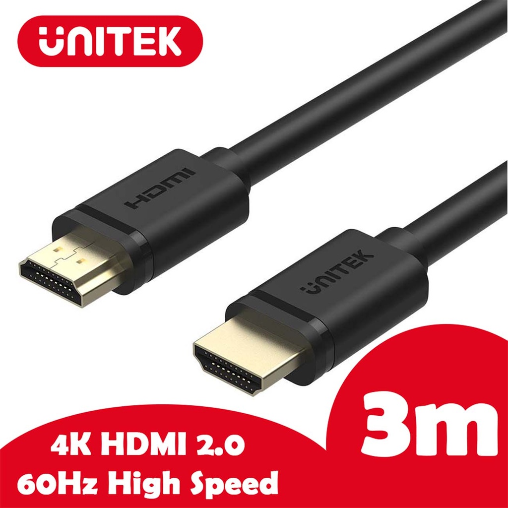 UNITEK - 3M HDMI 4K 60Hz High Speed Cable
