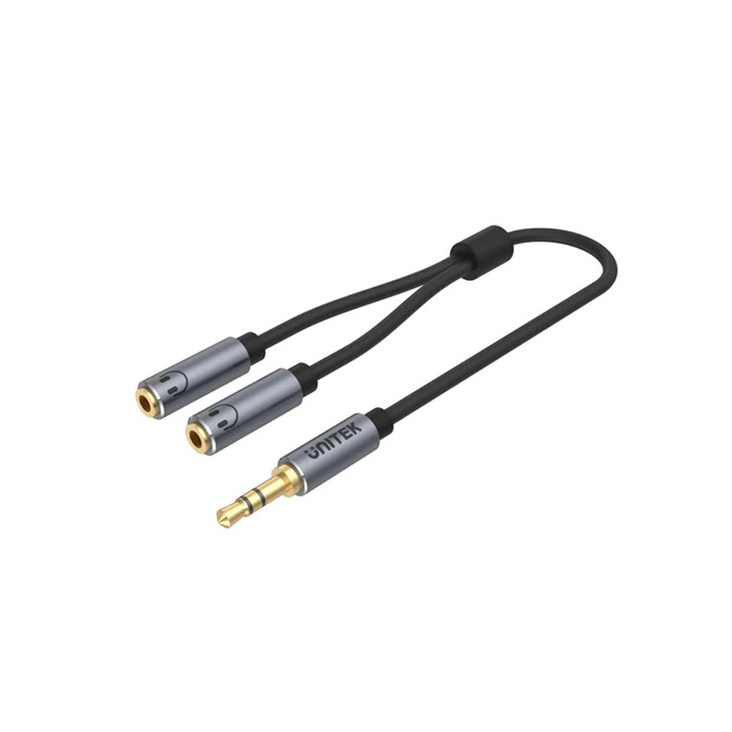 UNITEK Headphone Splitter For Dual Headphone (3.5mm Plug to Dual 3.5mm Jack)