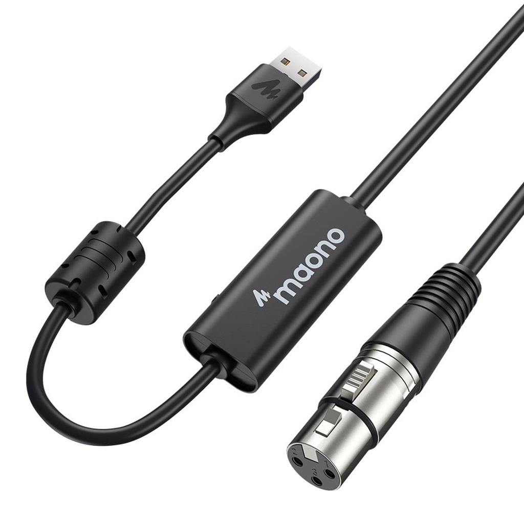 MAONO XU01 USB Male to XLR Female Mic Cable