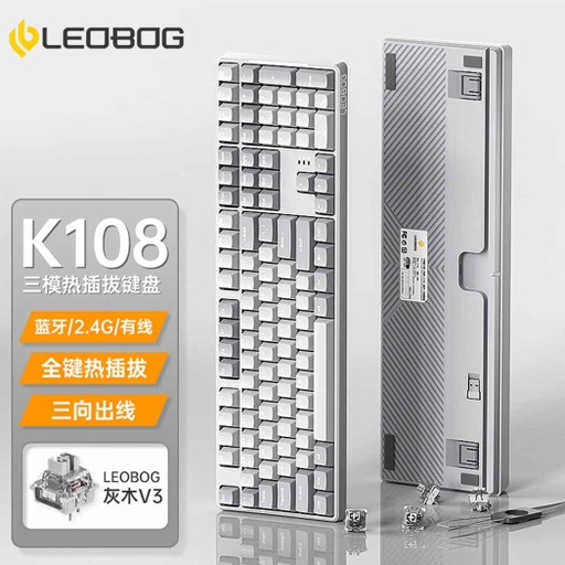 LEOBOG K108 Wireless Hotswap Mechanical Keyboard