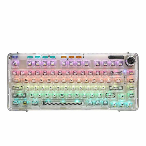 AULA F81  Hot-Swappable Transparent Mechanical Keyboard